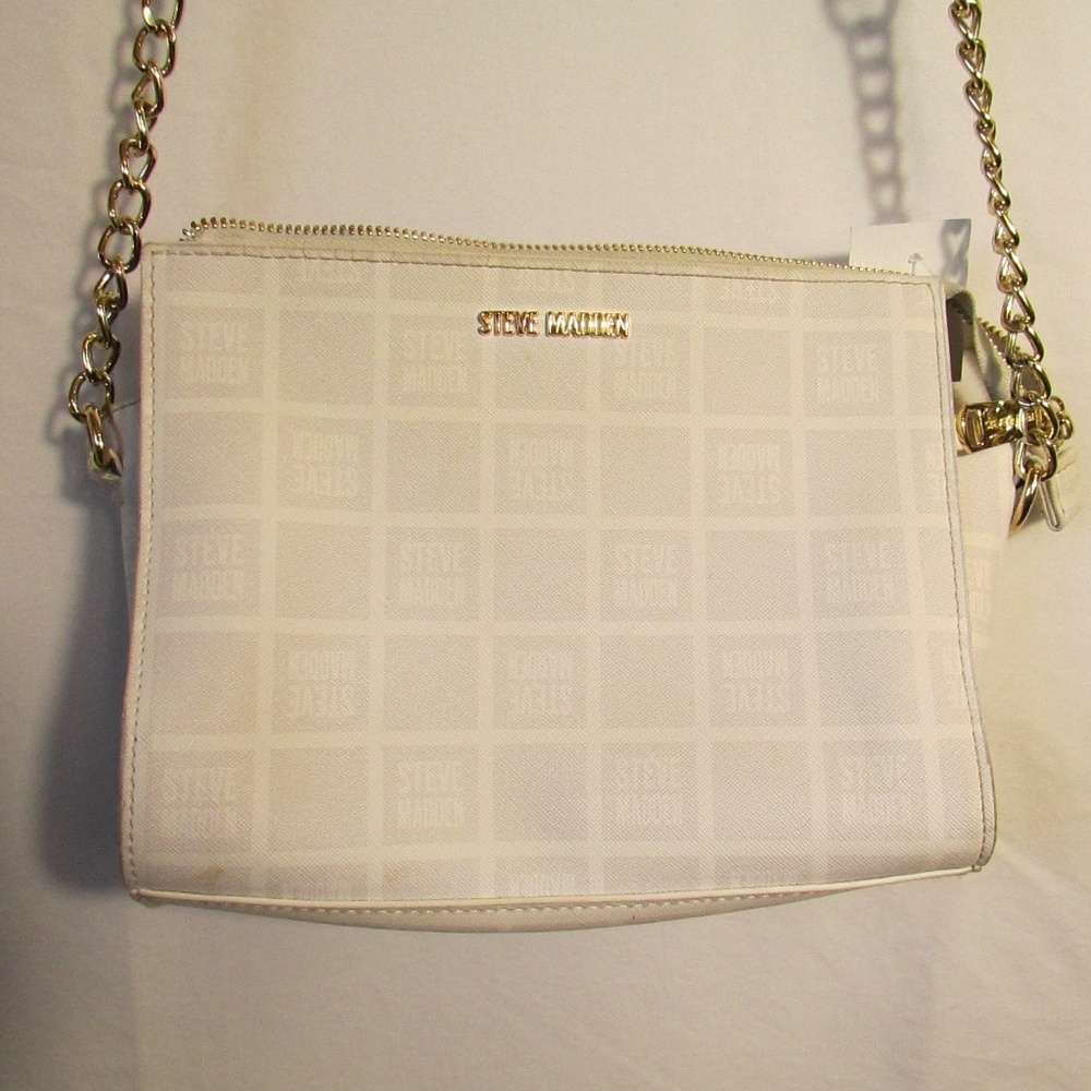 Steve Madden White Crossbody Bag
